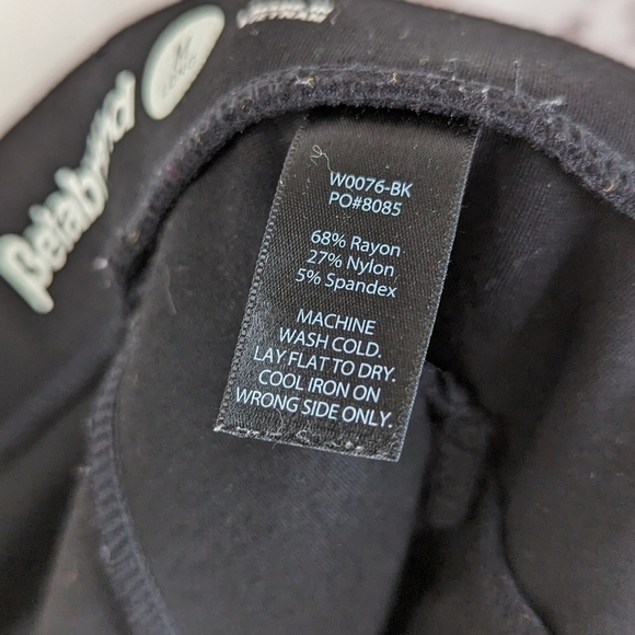 Betabrand Pant Womens Medium Long Black Mid Rise Ponte Straight Leg Full Length - Picture 9 of 10